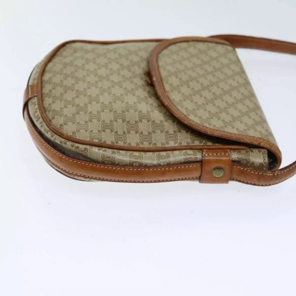 CELINE Macadam Canvas Shoulder Bag Beige - Picture 16 of 16